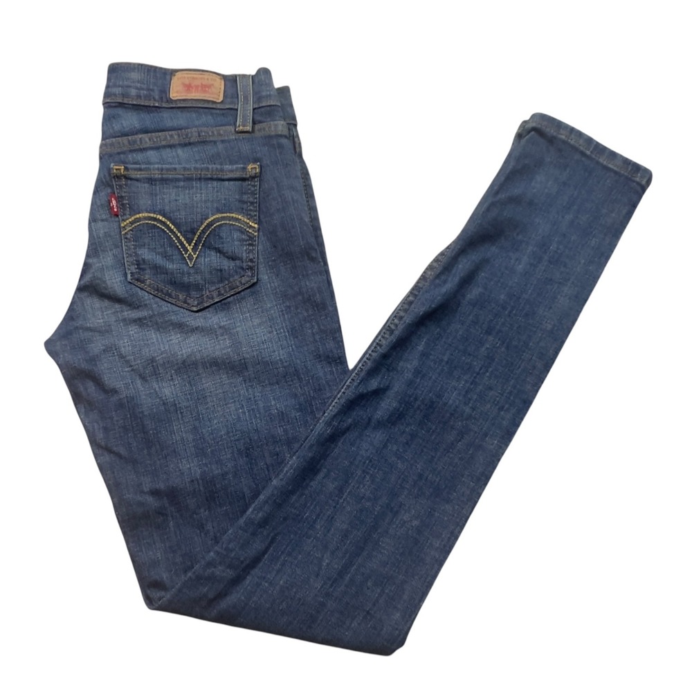 Levis 524 Too Superlow Jean Women/Jr. 3M Blue Skinny Low Rise Stretch Pencil Leg